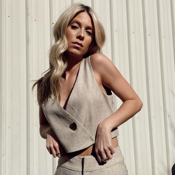 Line and Dot Angela Button Vest New w/Tags Size M - Picture 1 of 6